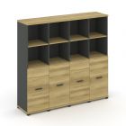 Concept Шкаф 4 узкие секции, 4 ниши CN.STU-441   1668х420х1554