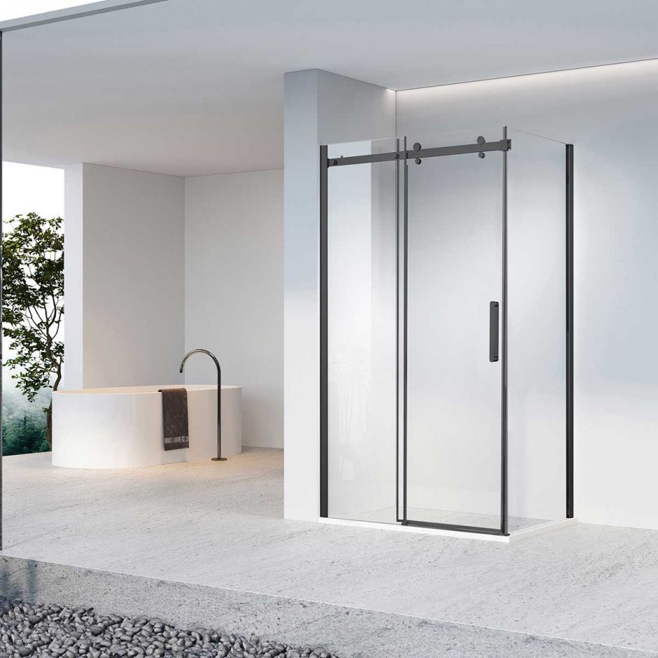 Изображение Раздвижной душевой уголок Vincea VSR-4CN1016CL 160х100 см