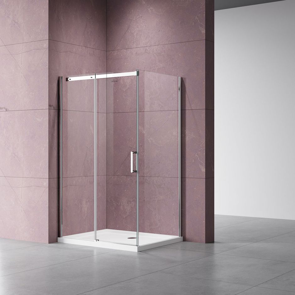 Изображение Однодверный душевой уголок Vincea VSR-4D9015CL 150х90 см