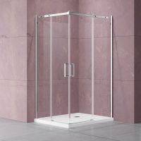 Раздвижной душевой уголок Vincea VSS-4D100CL 100х100 см схема 1