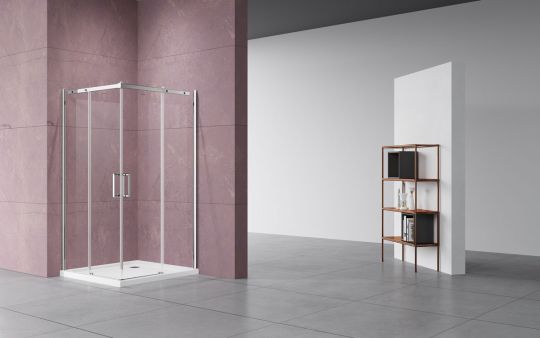 Раздвижной душевой уголок Vincea VSS-4D100CL 100х100 см схема 2