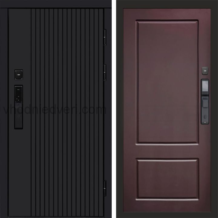 Входная дверь Termo-door ТВИСТ BLACK с электрозамком - Марсель Шоколад