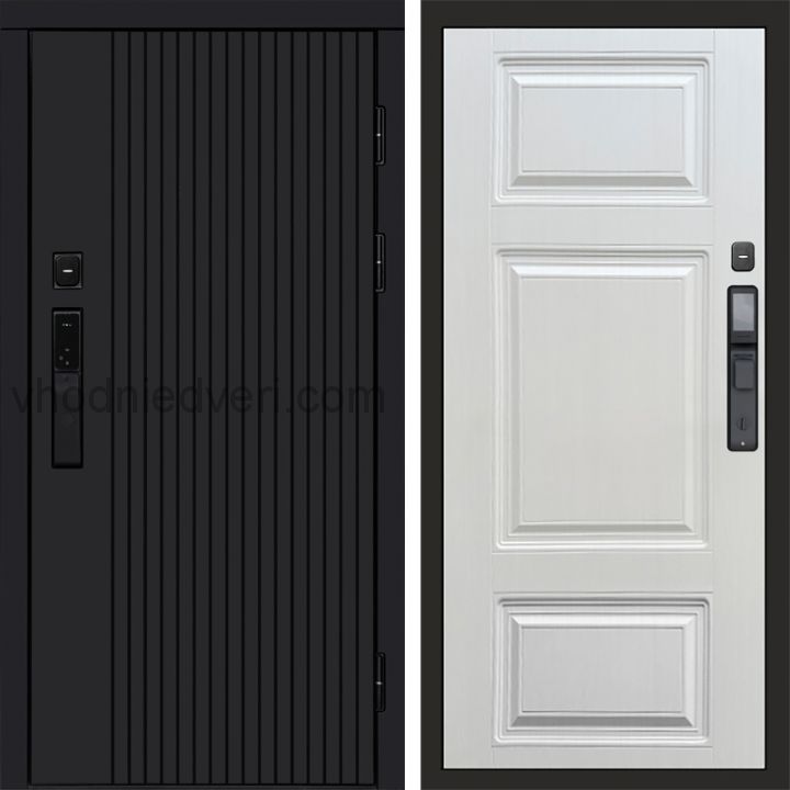 Входная дверь Termo-door ТВИСТ BLACK с электрозамком - Лион Лиственница