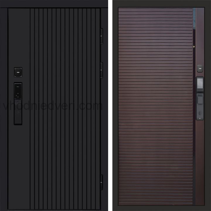 Входная дверь Termo-door ТВИСТ BLACK с электрозамком - Porte Шоколад