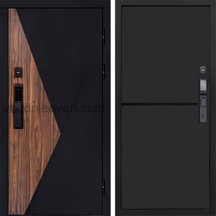 Входная дверь Termo-door МАТРИКС с электрозамком - Нео Black