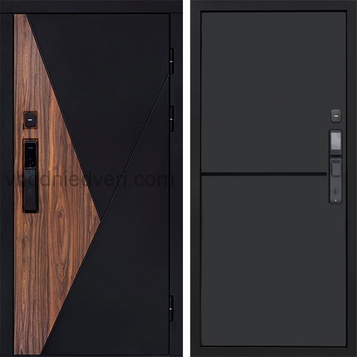 Входная дверь Termo-door МАТРИКС с электрозамком - Нео Графит