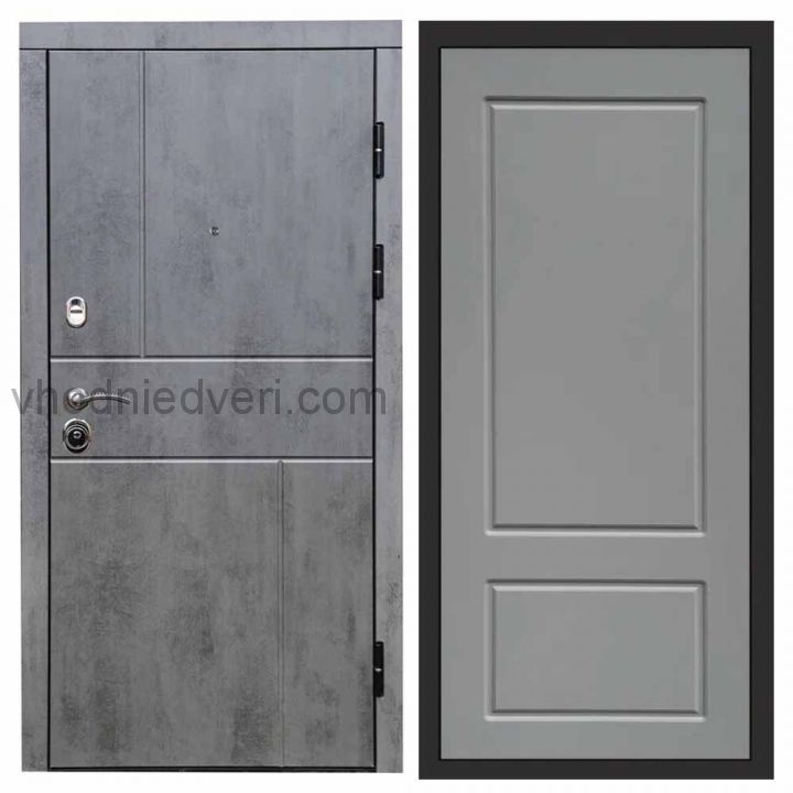 Входная дверь Termo-door Вертикаль Бетон - Марсель Грей софт