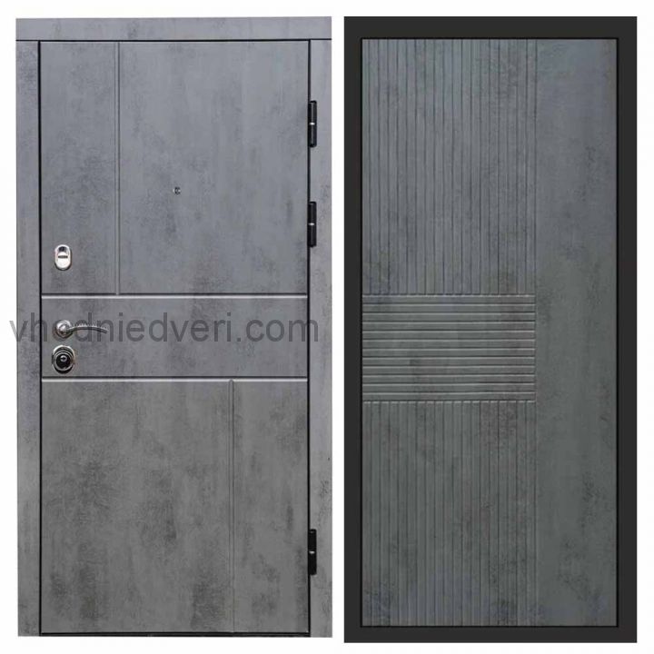 Входная дверь Termo-door Вертикаль Бетон - Мастино Бетон темный