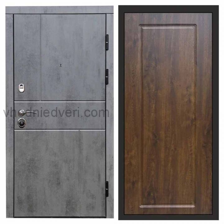 Входная дверь Termo-door Вертикаль Бетон - Гранд Дуб
