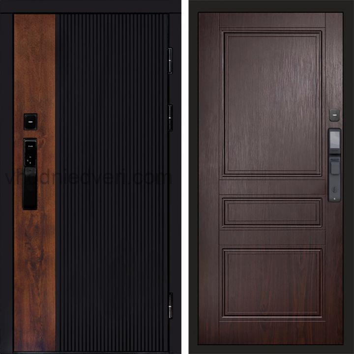 Входная дверь Termo-door ПРЕСТИЖ с электрозамком - Класскика Венге