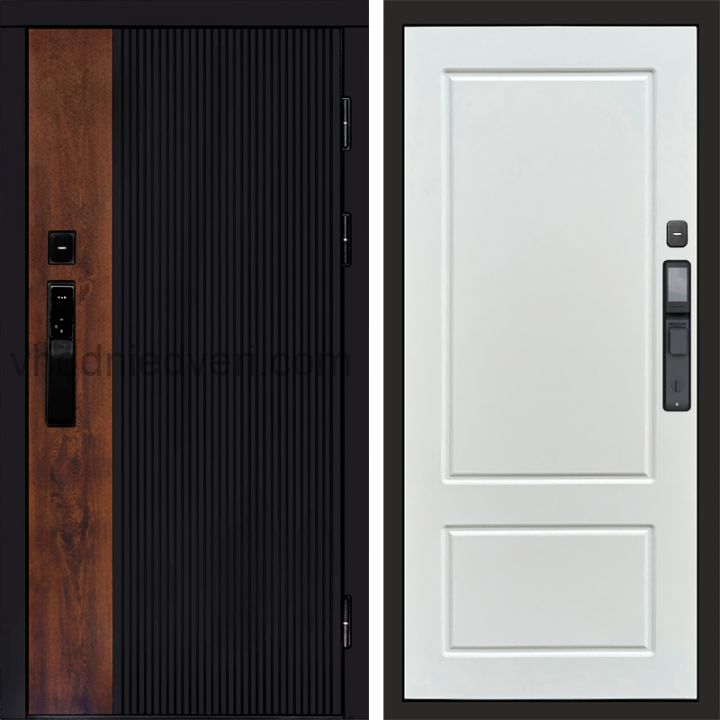 Входная дверь Termo-door ПРЕСТИЖ с электрозамком - Марсель Белый софт