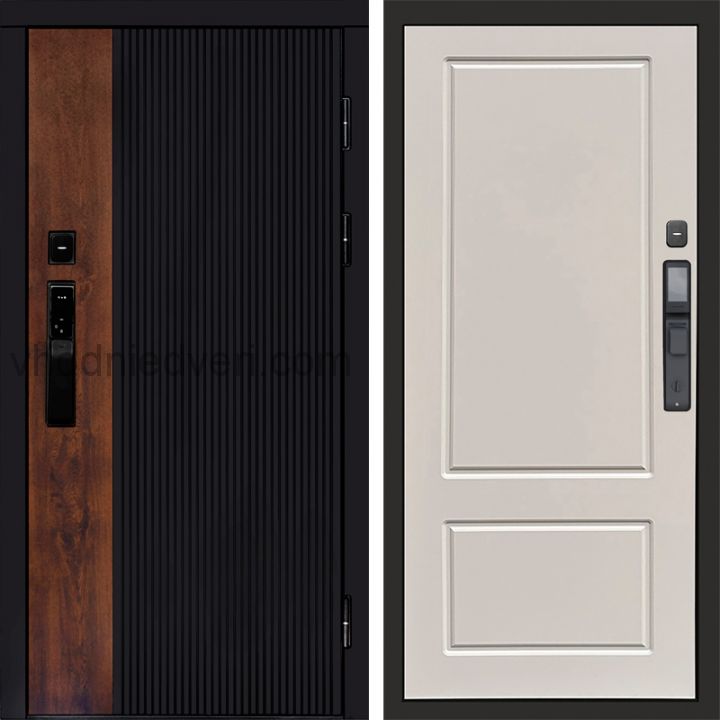 Входная дверь Termo-door ПРЕСТИЖ с электрозамком - Марсель Слоновая кость