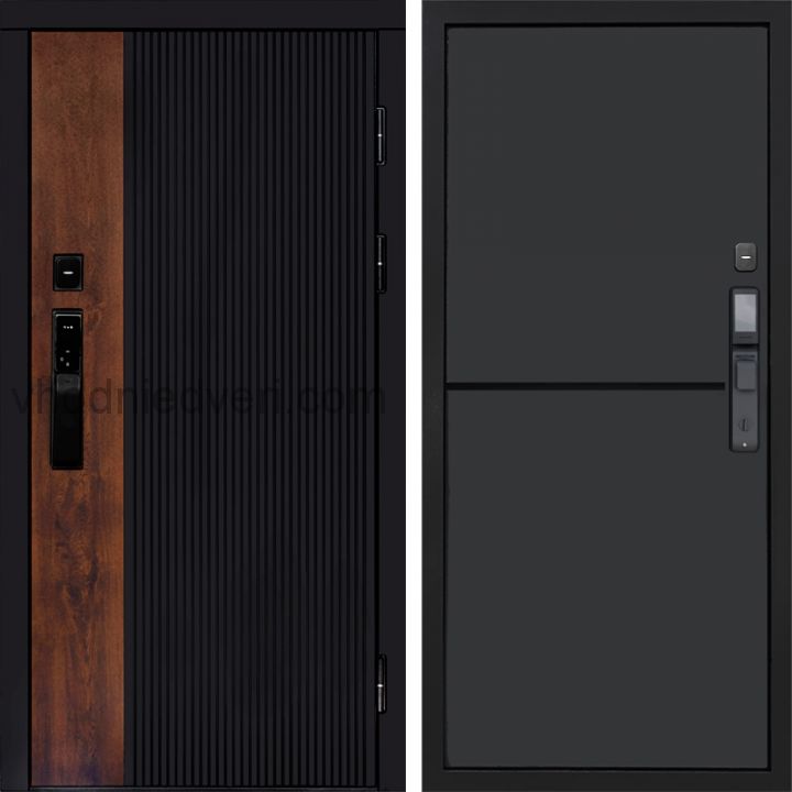 Входная дверь Termo-door ПРЕСТИЖ с электрозамком - Нео Графит