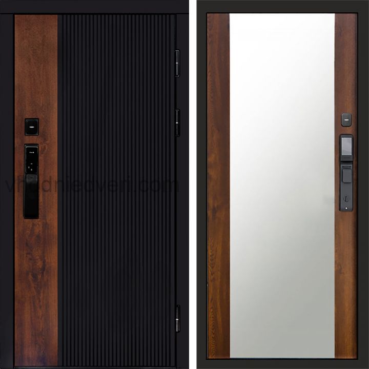 Входная дверь Termo-door ПРЕСТИЖ с электрозамком - Зеркало Дуб