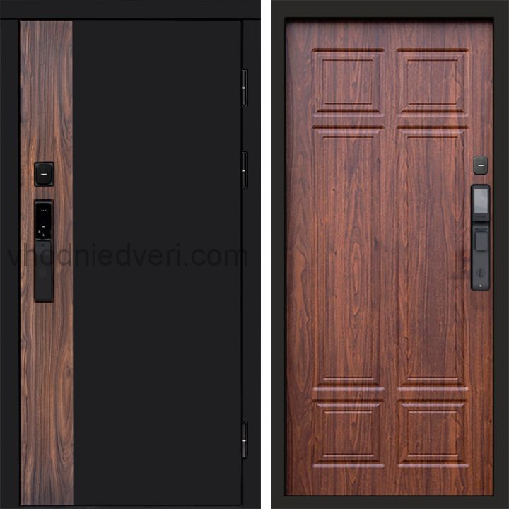 Входная дверь Termo-door ТОР с электрозамком - Орех премиум