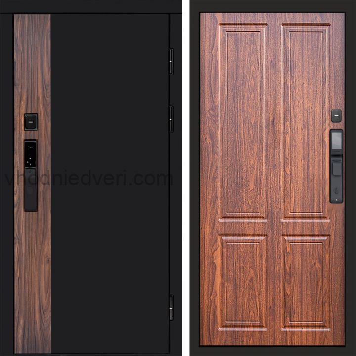 Входная дверь Termo-door ТОР с электрозамком - Орех стандарт