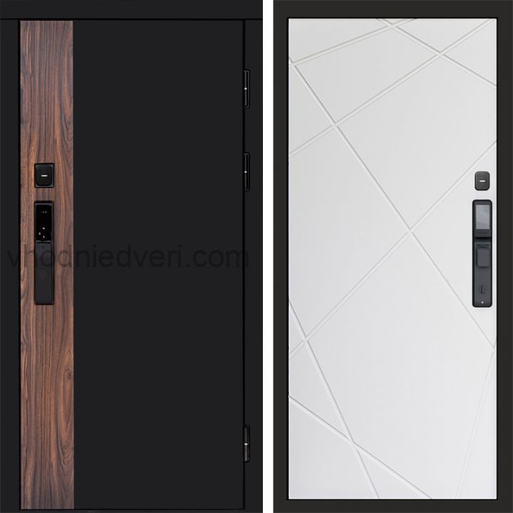 Входная дверь Termo-door ТОР с электрозамком - Лучи Белый