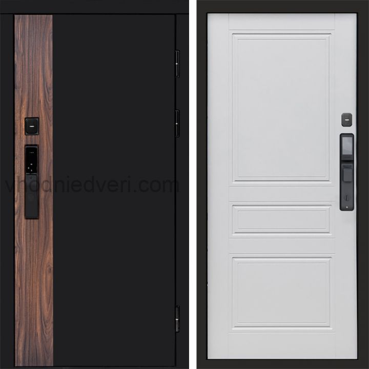 Входная дверь Termo-door ТОР с электрозамком - Классик Белый софт