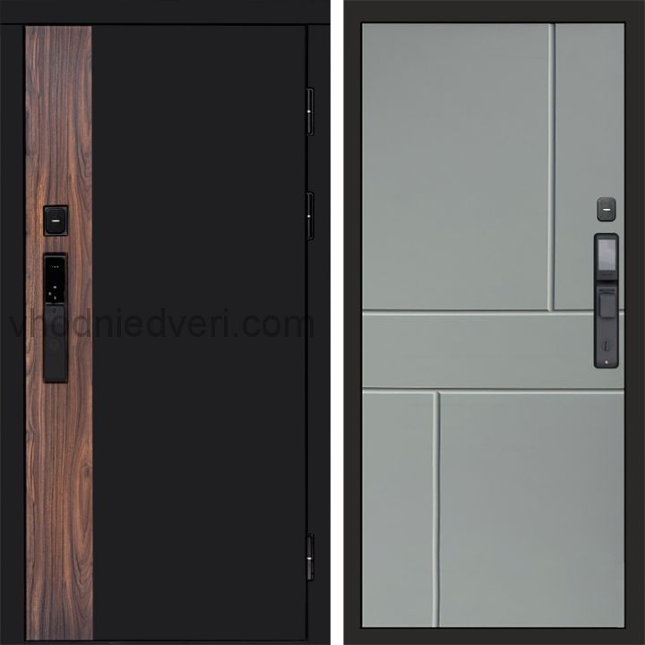 Входная дверь Termo-door ТОР с электрозамком - Горизонт Грей софт