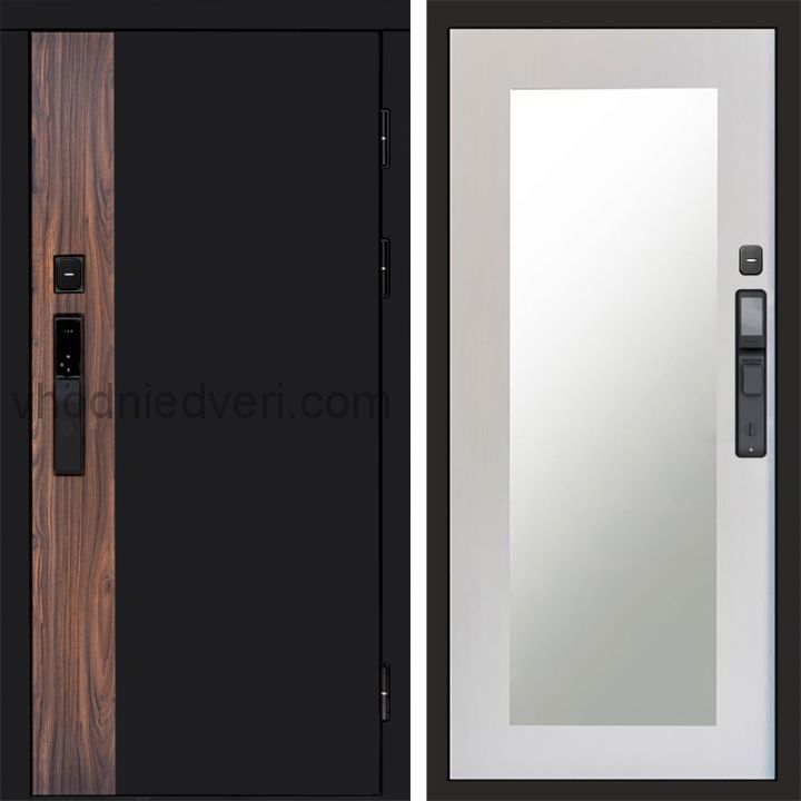 Входная дверь Termo-door ТОР с электрозамком - Зеркало Триумф Лиственница