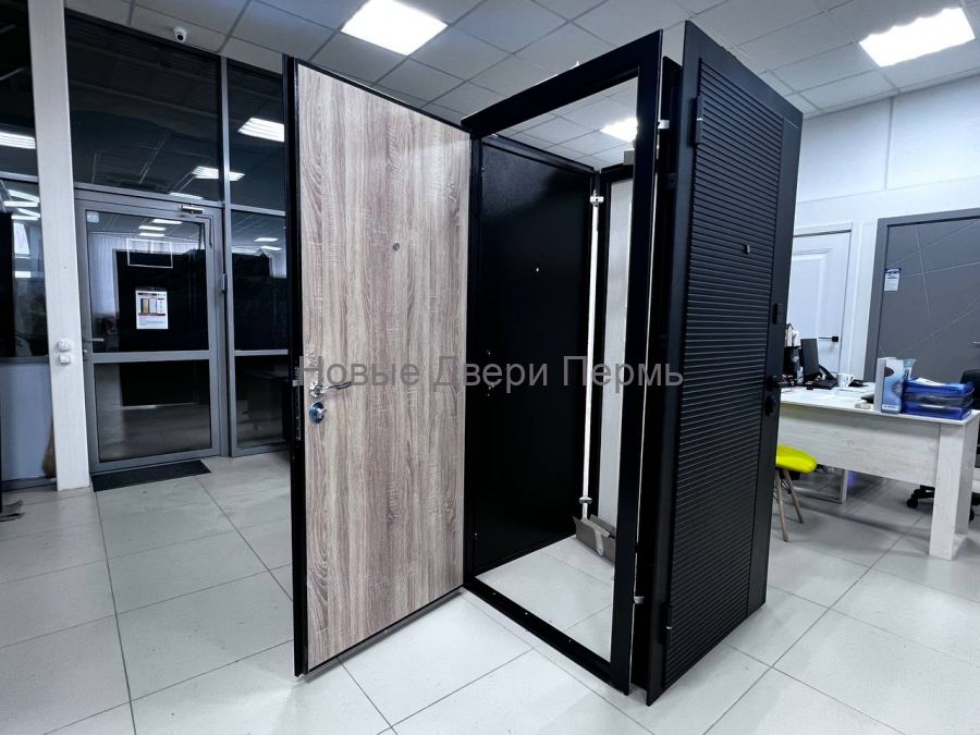 "Прораб Плюс 4,5 см" Серебро Дуб сонома металлическая дверь