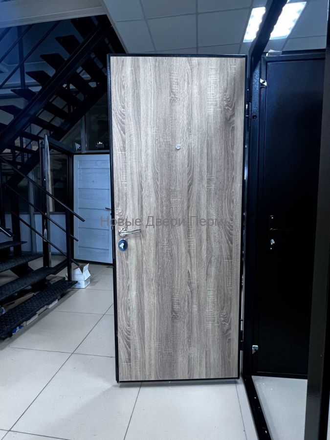 "Прораб Плюс 4,5 см" Серебро Дуб сонома металлическая дверь