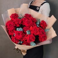 Букет из 21 Французской розы Нина