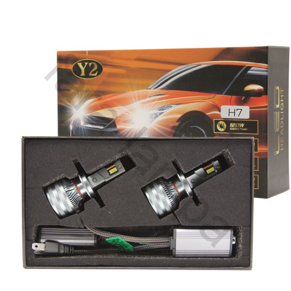 Светодиодные лампочки с медным охлаждением цоколь H7