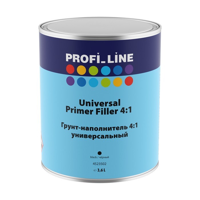 Profi Line Грунт-наполнитель универсальный 4:1, чёрный, объем 3,6л.