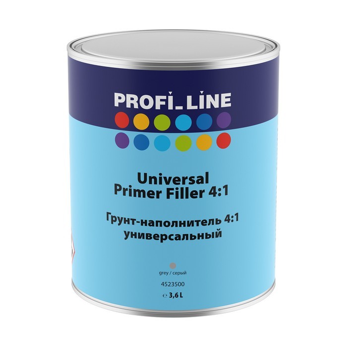 Profi Line Грунт-наполнитель универсальный 4:1, серый, объем 3,6л.