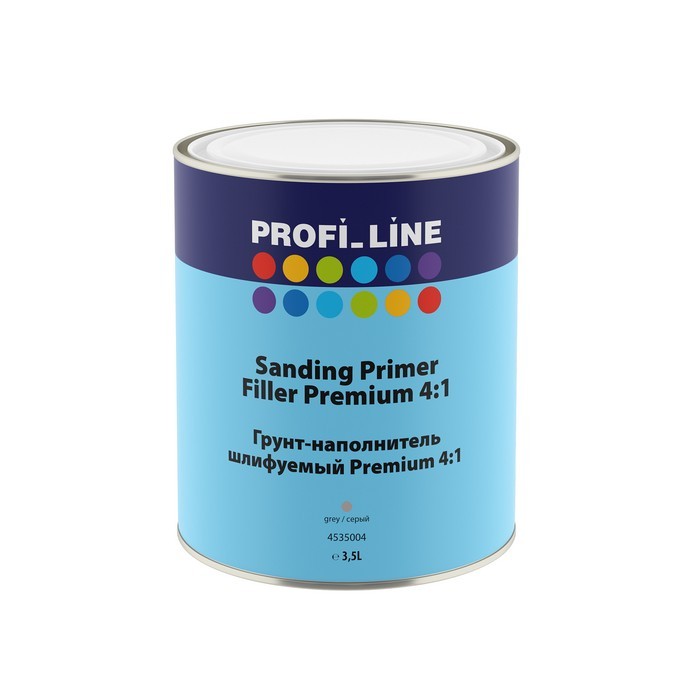 Profi Line Грунт-наполнитель PREMIUM шлифуемый 4:1, серый, объем 3,5л.