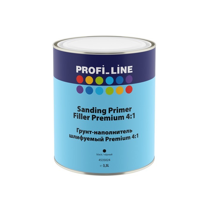 Profi Line Грунт-наполнитель PREMIUM шлифуемый 4:1, чёрный, объем 3,5л.