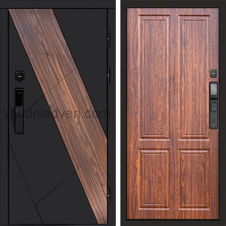Входная дверь Termo-door НОВА с электрозамком - Орех стандарт