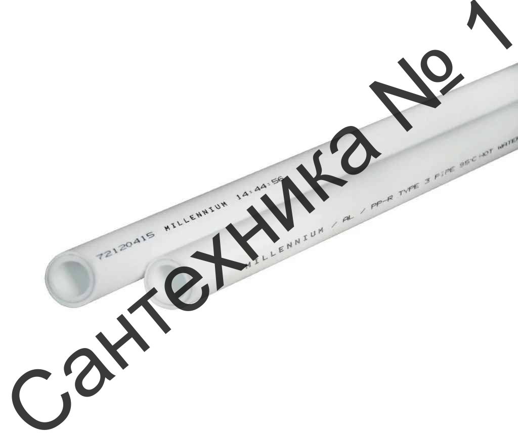 Труба полипропиленовая для отопления и водоснабжения Millennium PN25 - 32 мм (алюминий), стоимость за 1 м