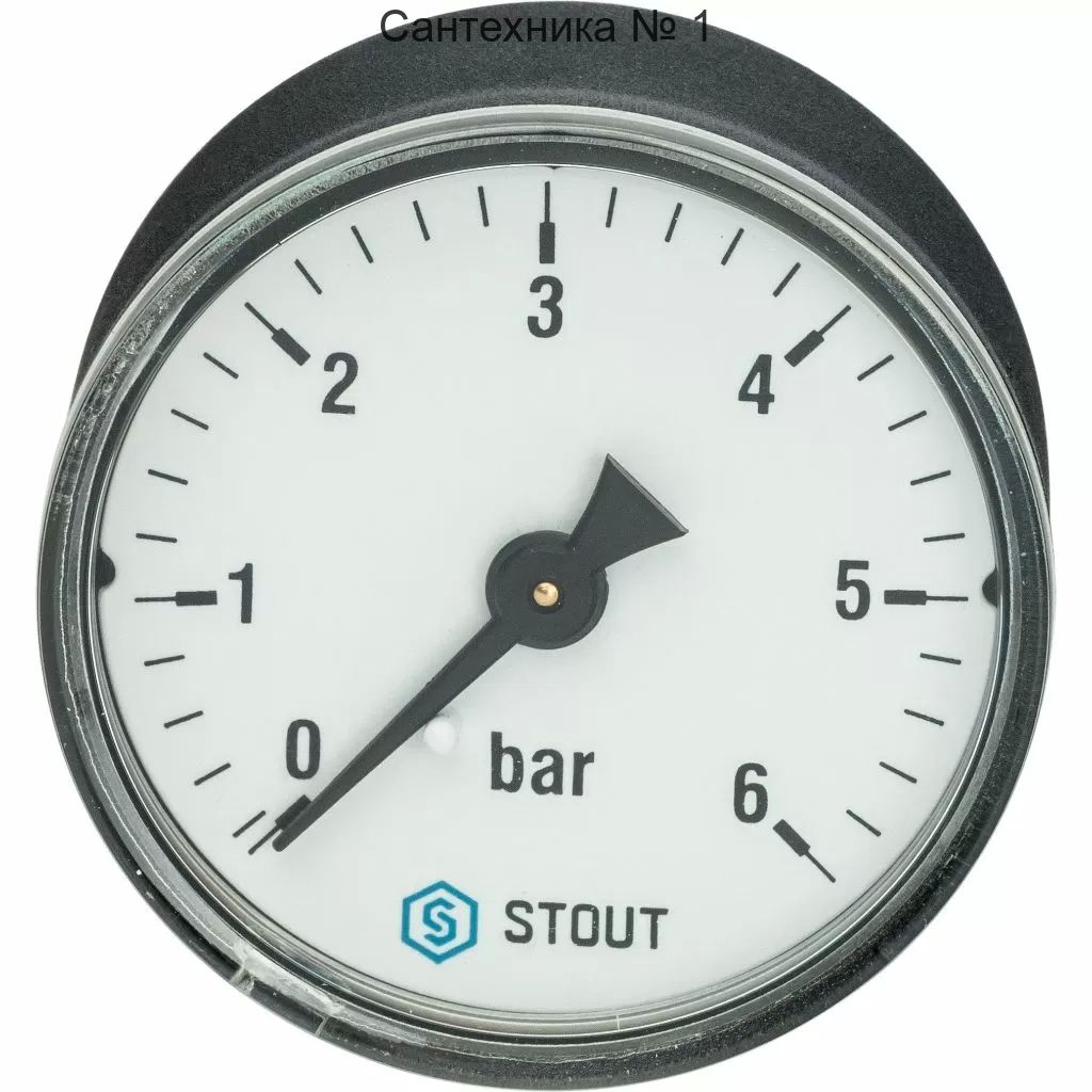 Манометр аксиальный Stout (корпус ? 50 мм) SIM-0009-501008