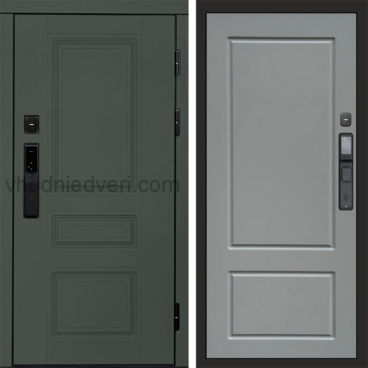 Входная дверь Termo-door ОРЕГОН GREEN с электрозамком - Марсель Грей софт