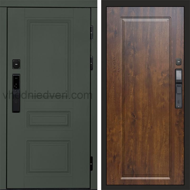 Входная дверь Termo-door ОРЕГОН GREEN с электрозамком - Гранд Дуб