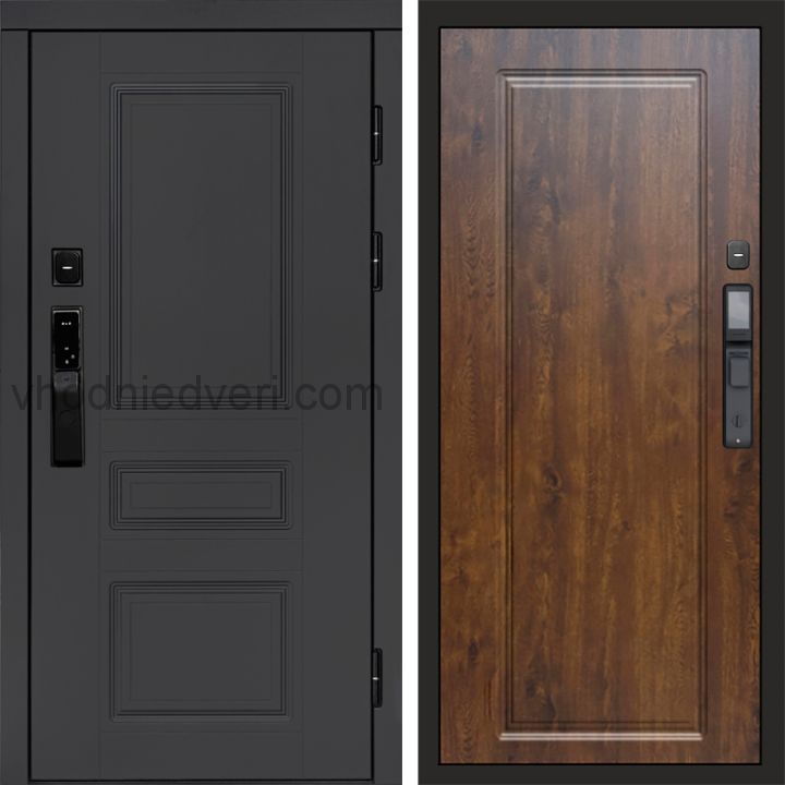 Входная дверь Termo-door ОРЕГОН ГРАФИТ с электрозамком - Гранд Дуб