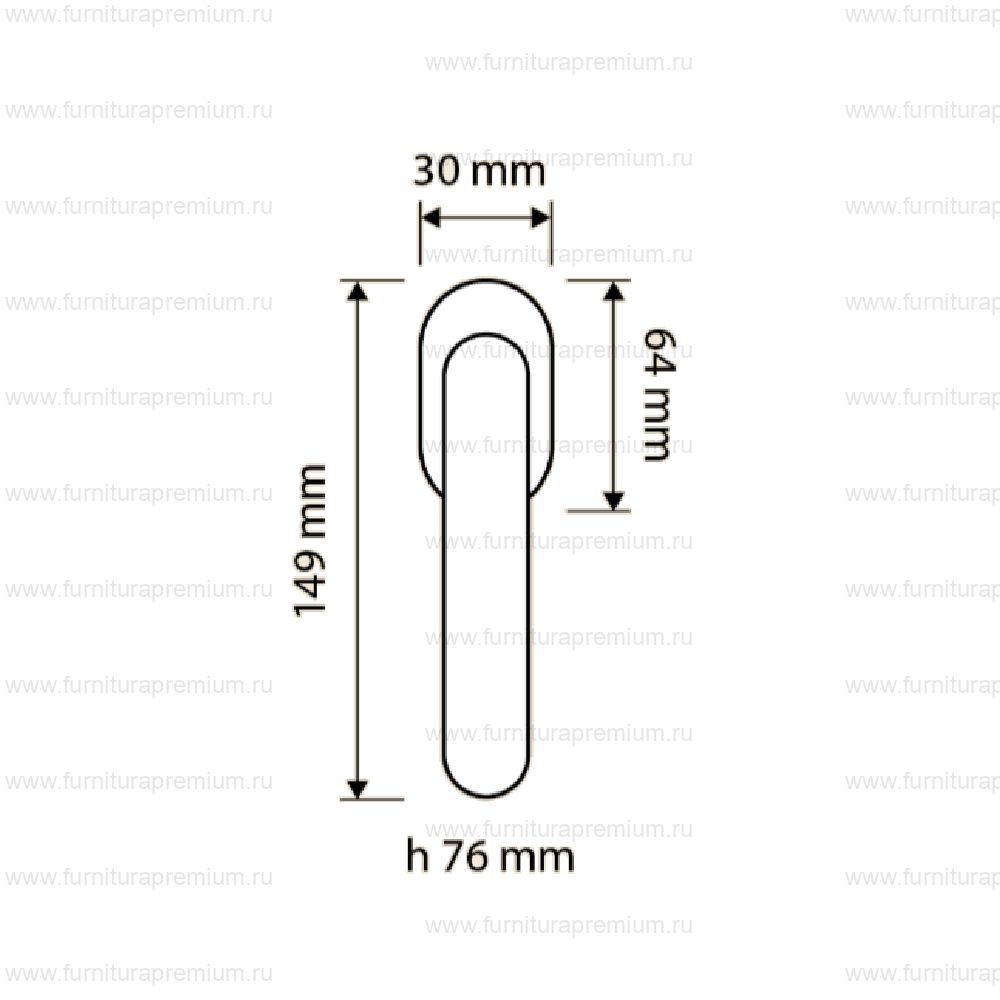 Оконная ручка Linea Cali Touch Zincral 425 DK