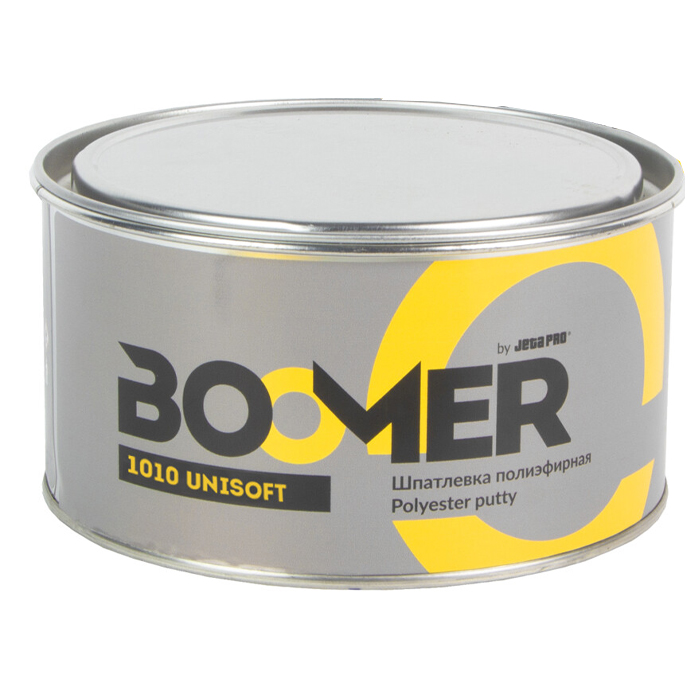 Boomer Unisoft Шпатлевка полиэфирная универсальная легкой шлифовки, объем 1кг.