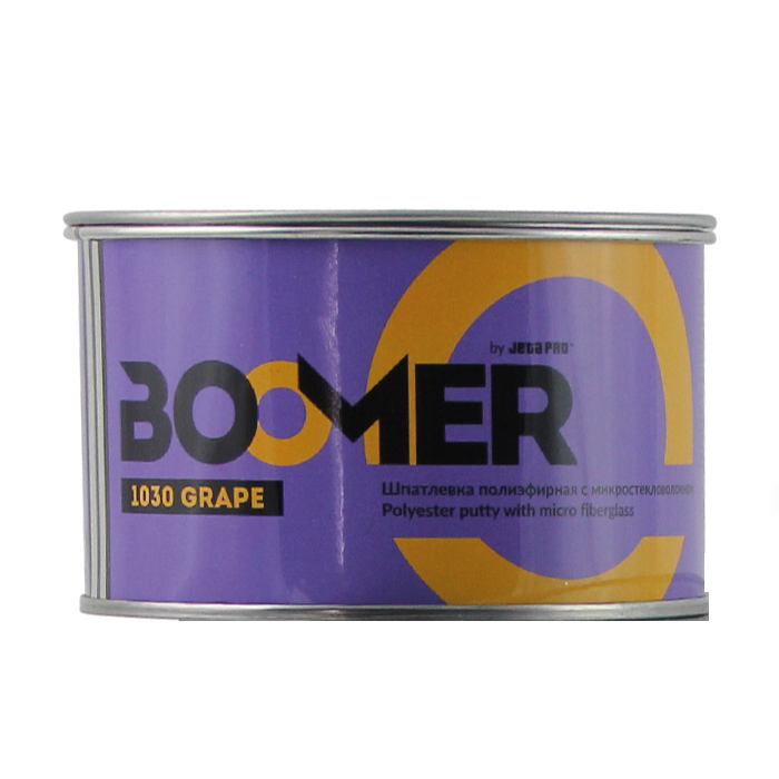 Boomer GRAPE Шпатлевка полиэфирная с микростекловолокном, объем 1кг.