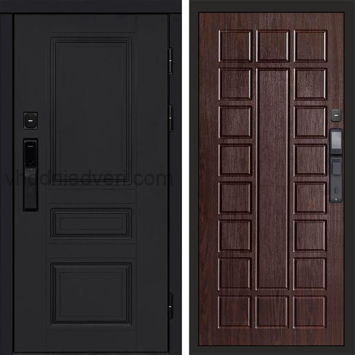 Входная дверь Termo-door ОРЕГОН BLACK с электрозамком - Престиж Венге