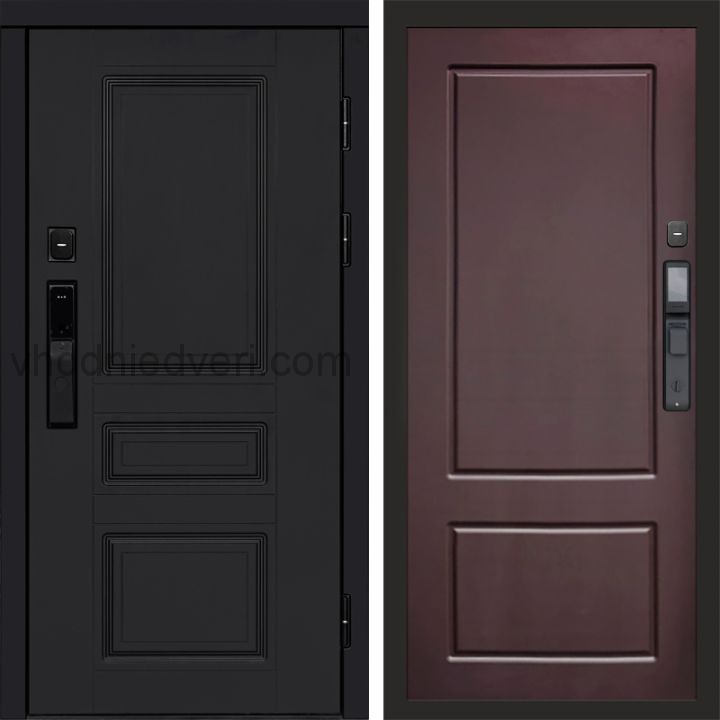 Входная дверь Termo-door ОРЕГОН BLACK с электрозамком - Марсель Шоколад