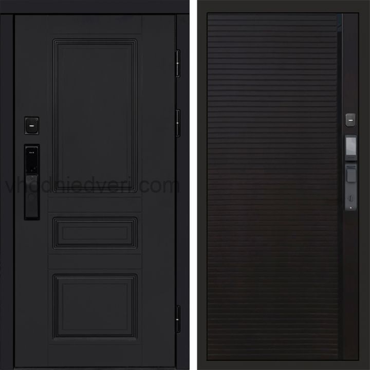 Входная дверь Termo-door ОРЕГОН BLACK с электрозамком - Porte black