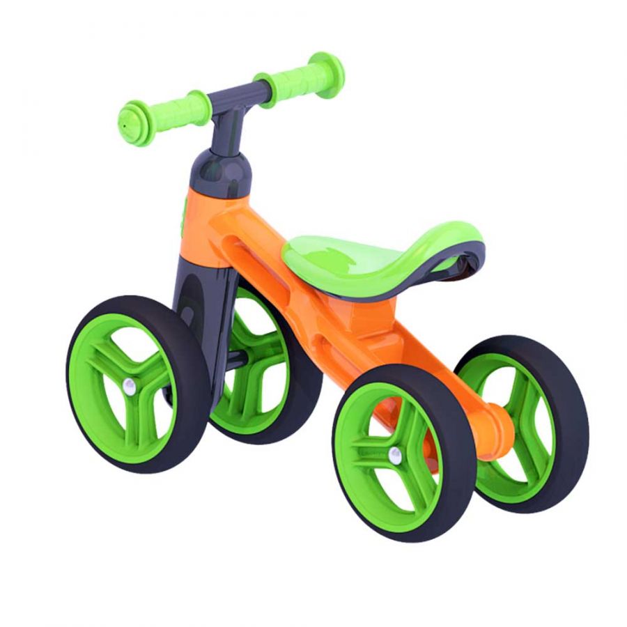 Беговел Нордпласт (оранжево-зеленый)