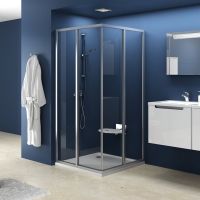 Открытый душевой уголок без крыши Ravak Supernova SRV2-S хром 75х75 см схема 1