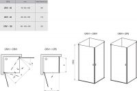 Душевой уголок Ravak Chrome CRV1 90х100 см схема 2
