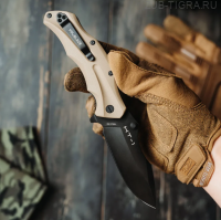 Складной нож HT-1 Blackwash Tan