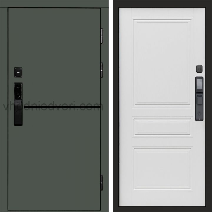 Входная дверь Termo-door ТРЕНД GREEN с электрозамком - Классика Лиственница