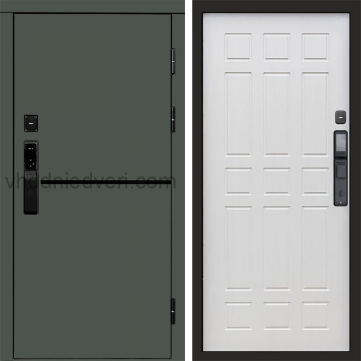 Входная дверь Termo-door ТРЕНД GREEN с электрозамком - Спарта Лиственница